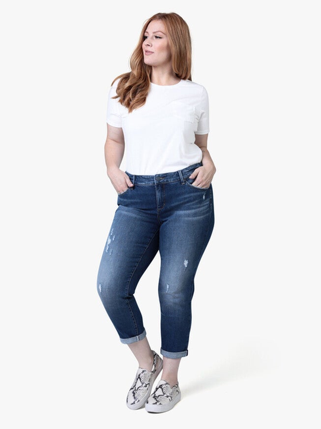 Leah Mid Rise Boyfriend Jeans, LINDA / Medium Wash, hi-res image number 0