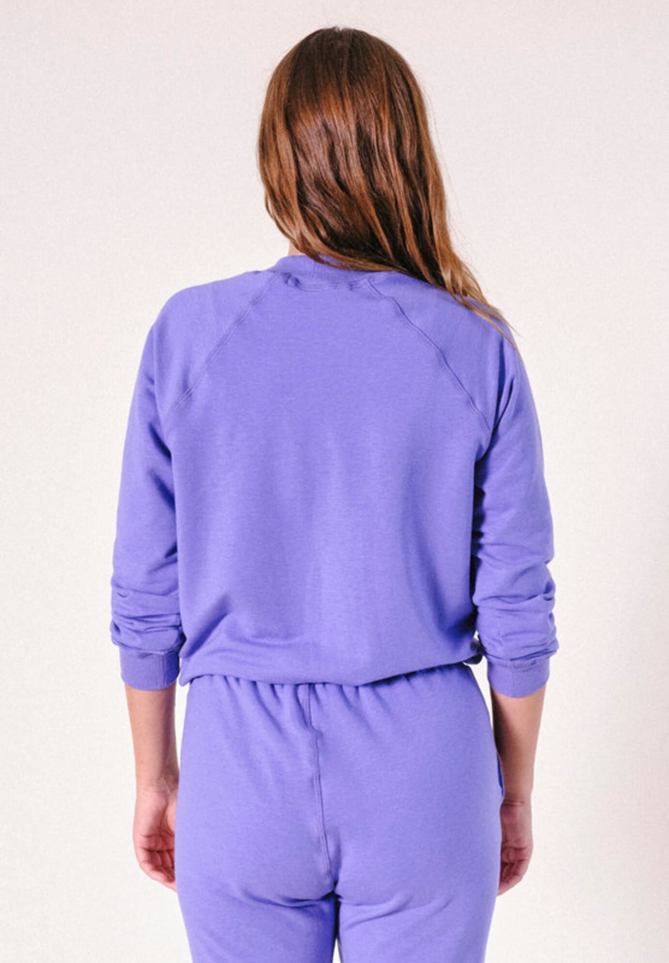 Plus Agnes Raglan Organic Cotton + Tencel Sweatshirt, Veri Peri / Purple, alternate image number 2