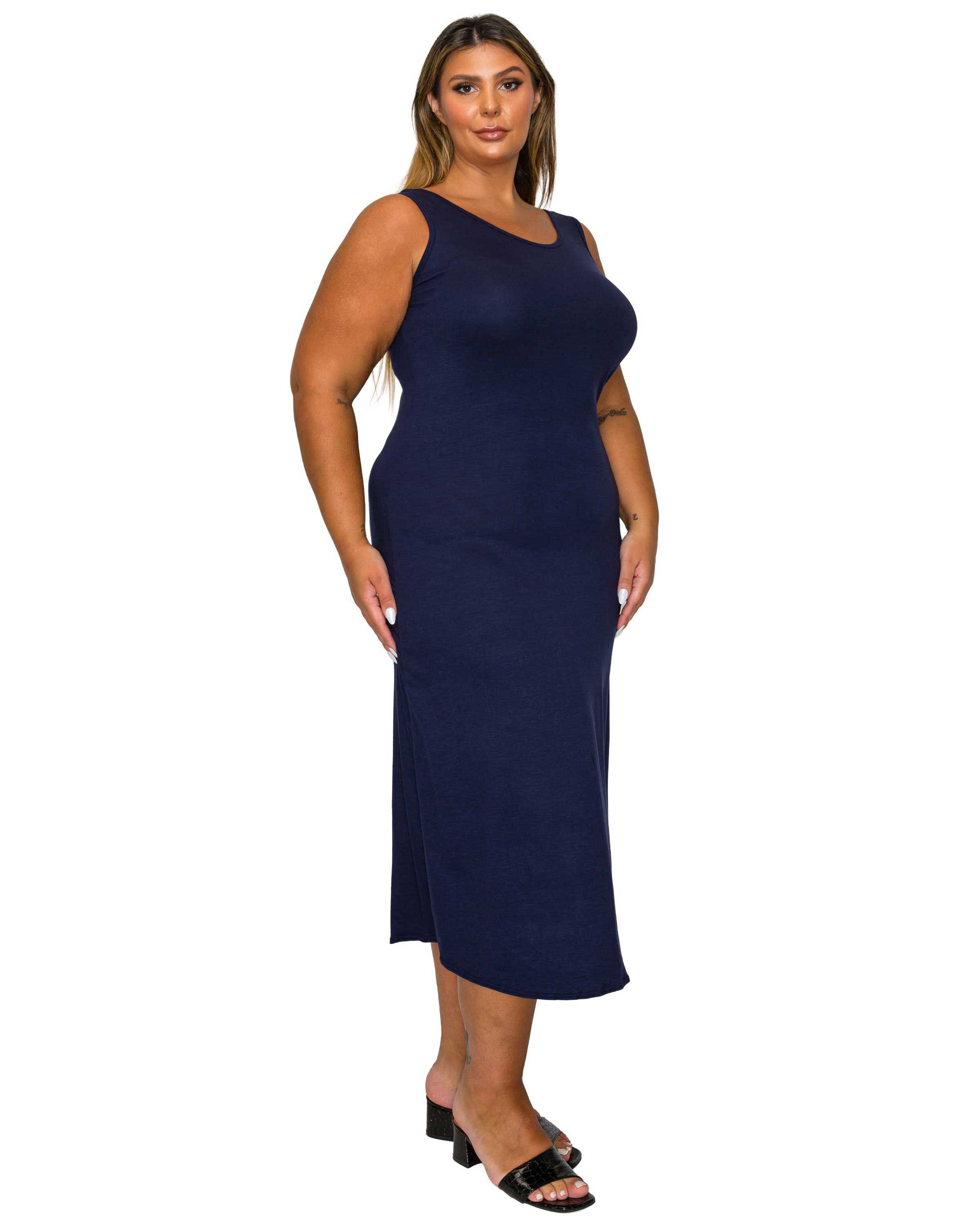 Mellie Tank Dress, Navy / Navy, alternate image number 1