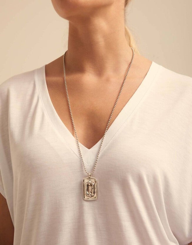 SOLDIER NECKLACE IN SILVER, , alternate image number null
