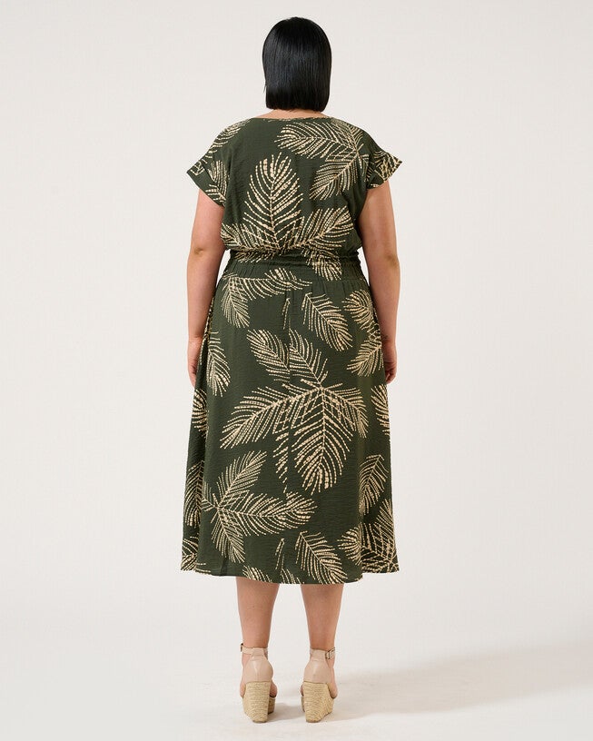 Palmer Dress, Print / Olive Green, alternate image number 3
