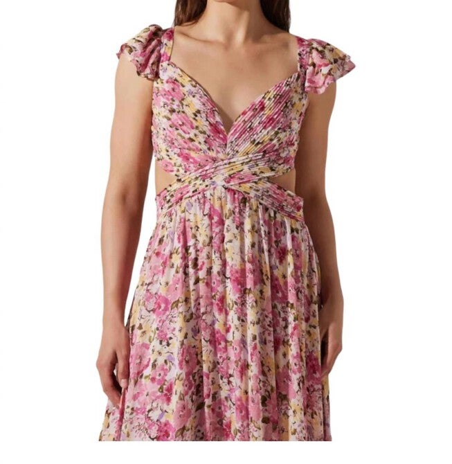 PRIMROSE DRESS, Pink Floral / Pink, alternate image number null