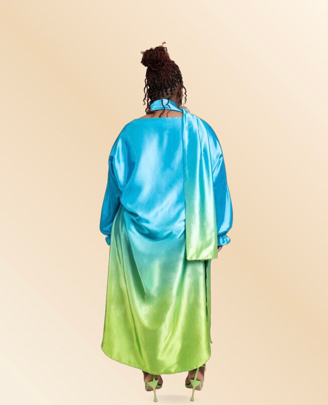 Bailey Scarf Belt, TealGreen Ombr / Teal, alternate image number null