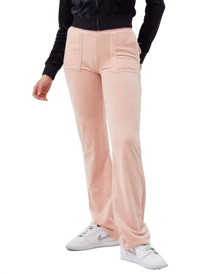 VELOUR DEL REY PANT IN SILVER PINK, Silver Pink / Pink, hi-res image number 0