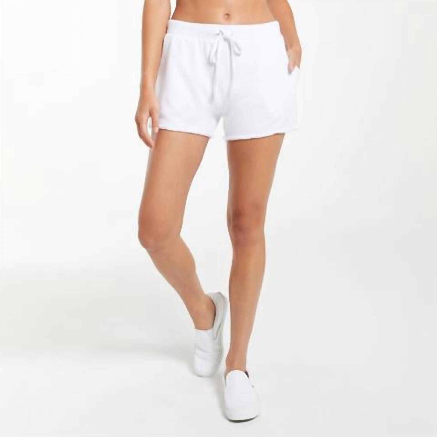 Zuri Terry Short In White, , alternate image number 3