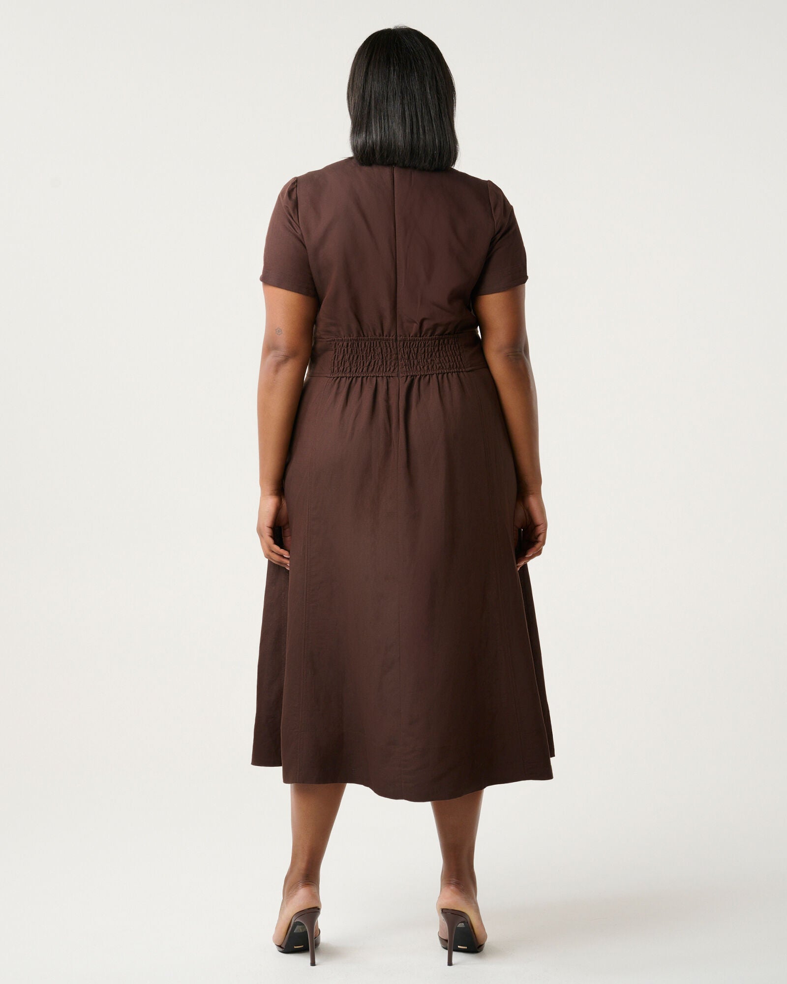 Akira Dress, Choc / Brown, alternate image number 2