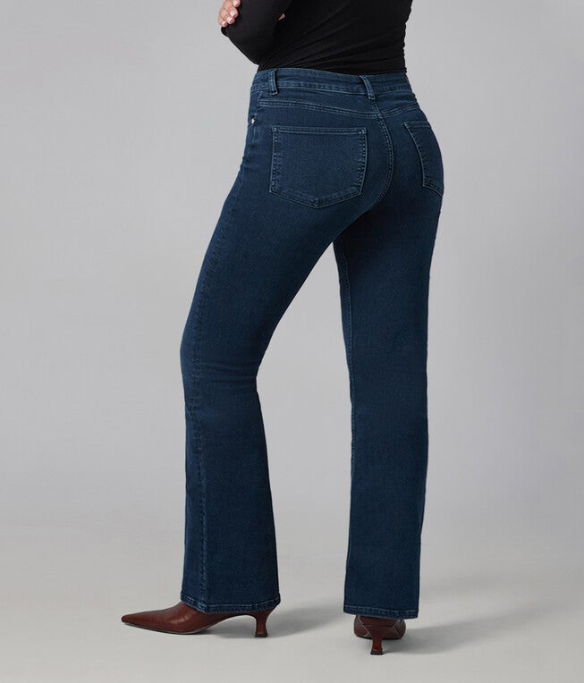 Alice-SDB High Rise Flare Jeans, Shadow Blue / Navy, alternate image number 2