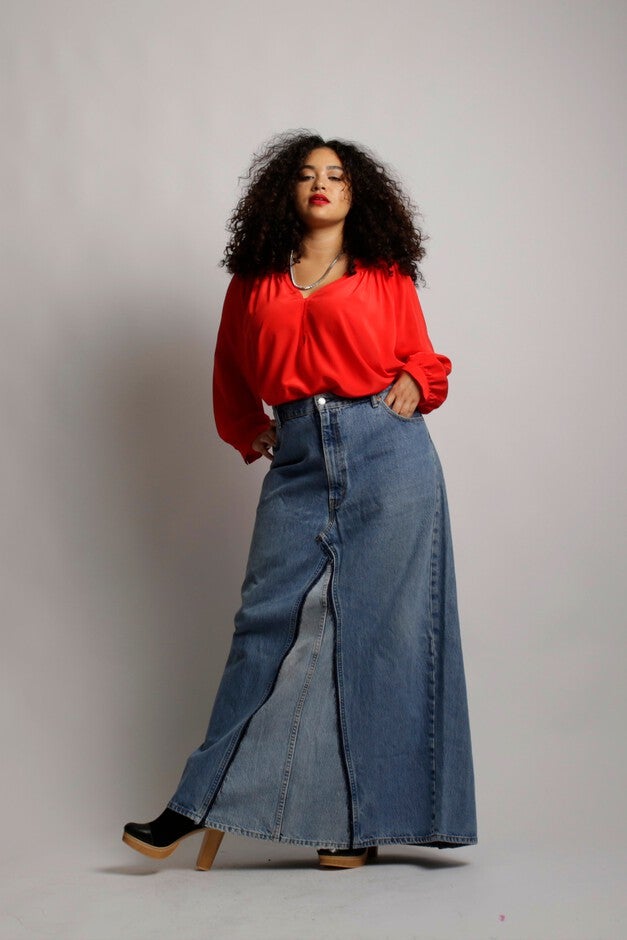 Stevie Blouse - Red Silk, , alternate image number 6