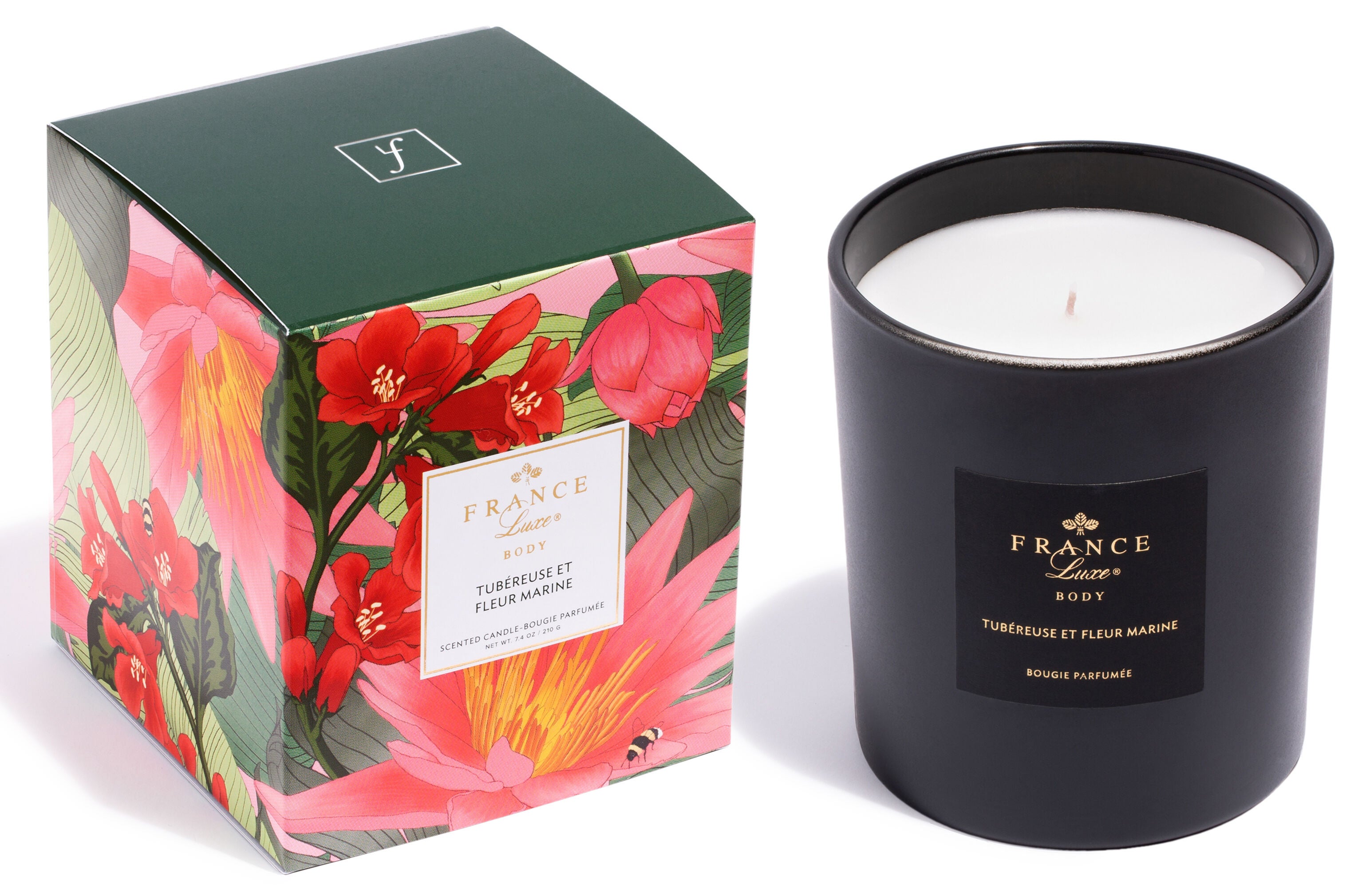 Scented Candle, Tubreuse et Fleur Marine / Black, hi-res image number 0