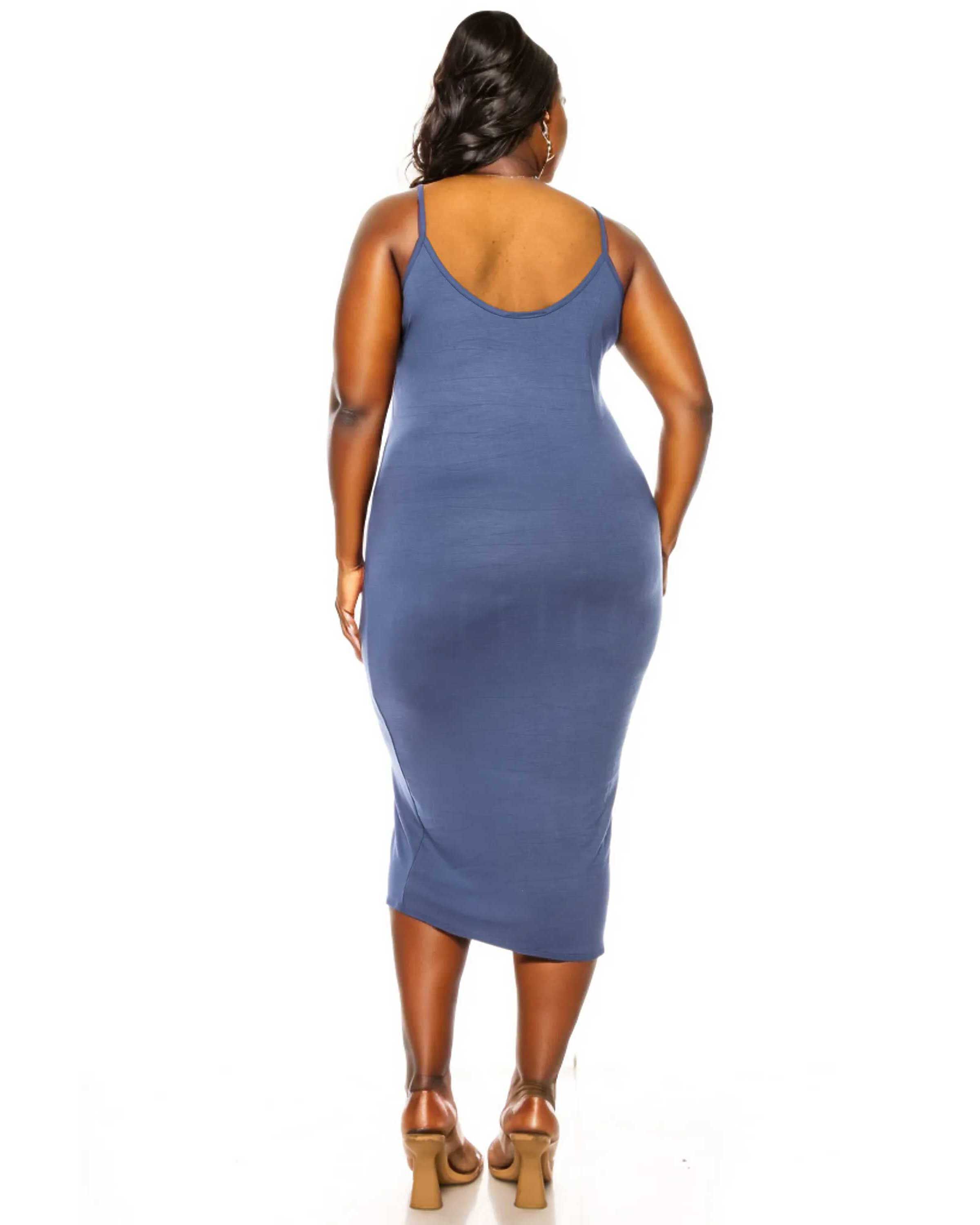 Jennie Spaghetti Strap Midi Dress, , alternate image number 5