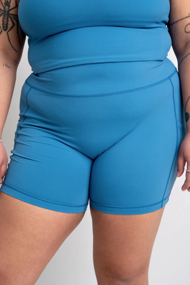 adventure performance bike shorts, high tide / Azure Blue, alternate image number null