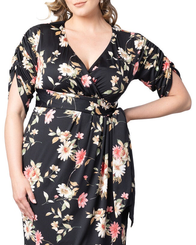 Eden Faux Wrap Dress, , alternate image number 4
