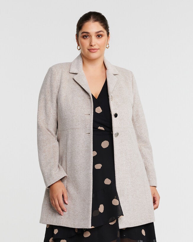 Floater Coat, OATMEAL / Cream, alternate image number null