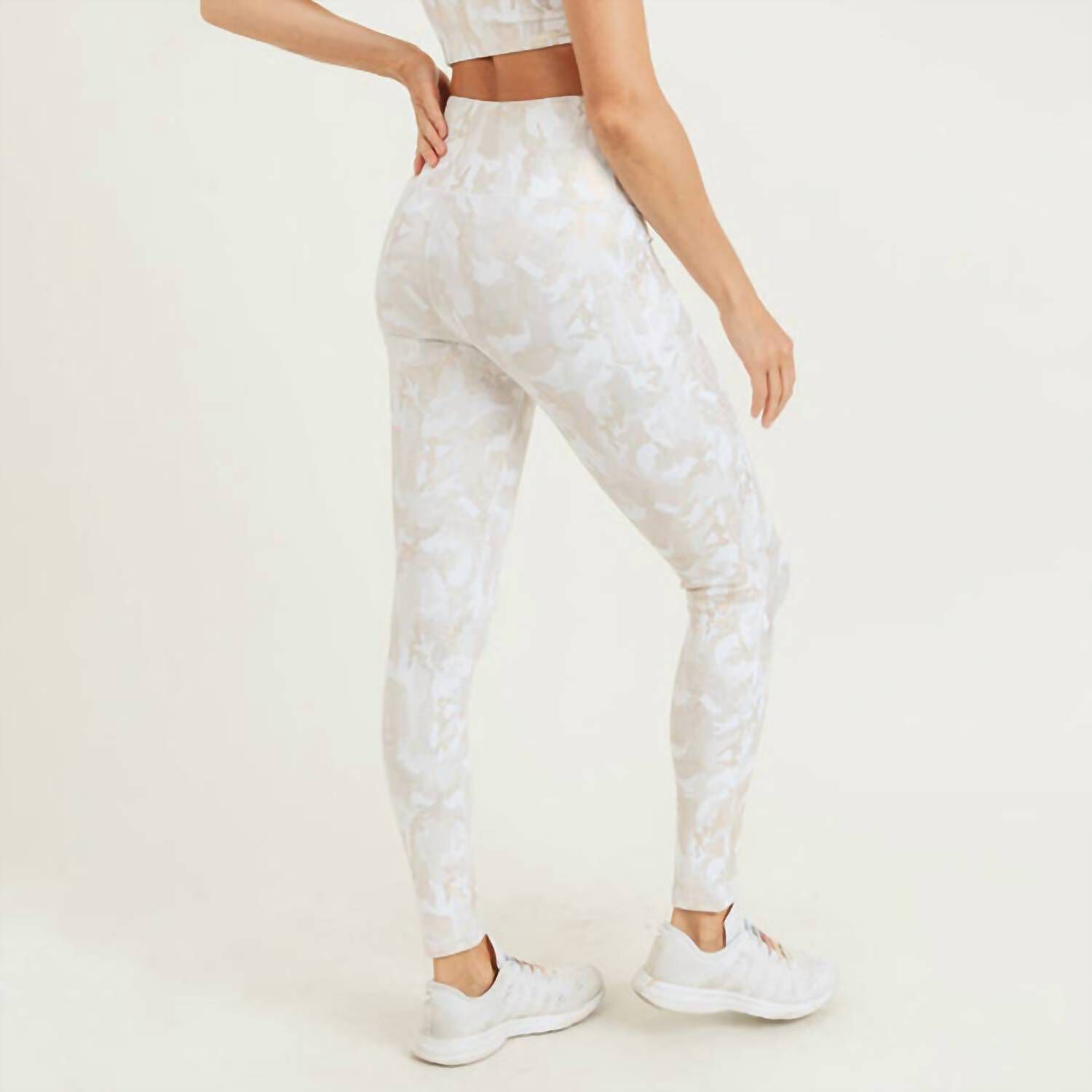 Microdot Foil High-Waisted Legging In Camo/Gold, , alternate image number 1