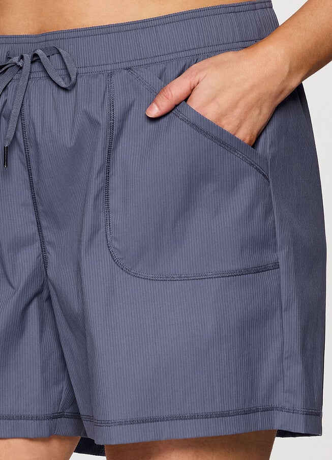 Plus Birdie Textured Walking Short, Smoke Blue / Cornflower Blue, alternate image number null