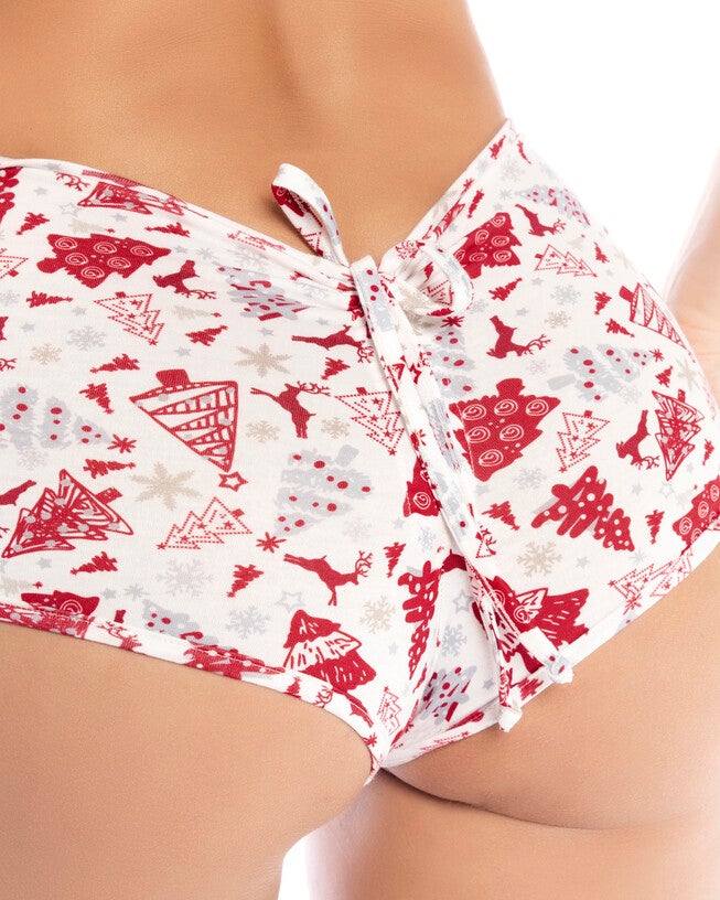 Two Piece Pajama Set. Top and Shorts, , alternate image number null