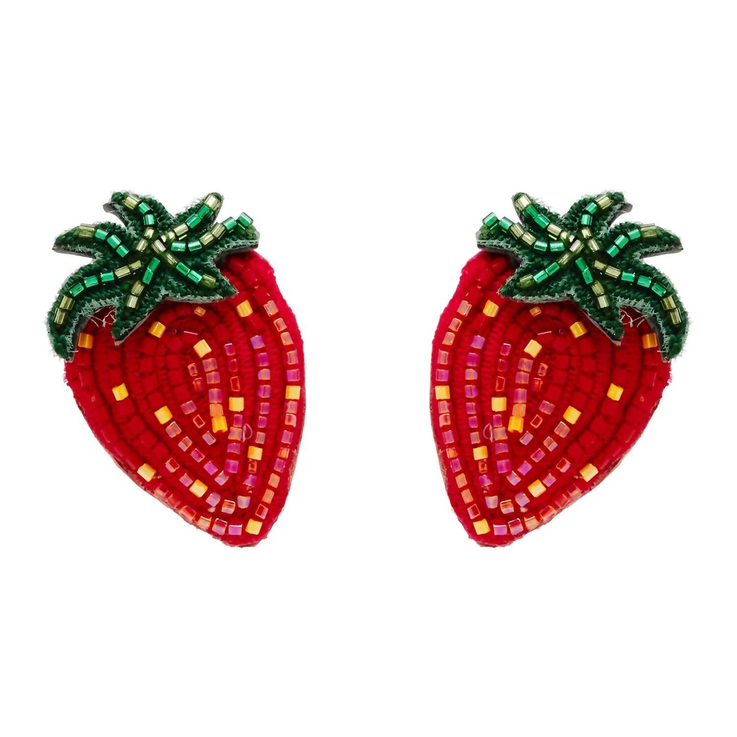 STRAWBERRY STUDS IN RED, Red / Red, hi-res image number 0