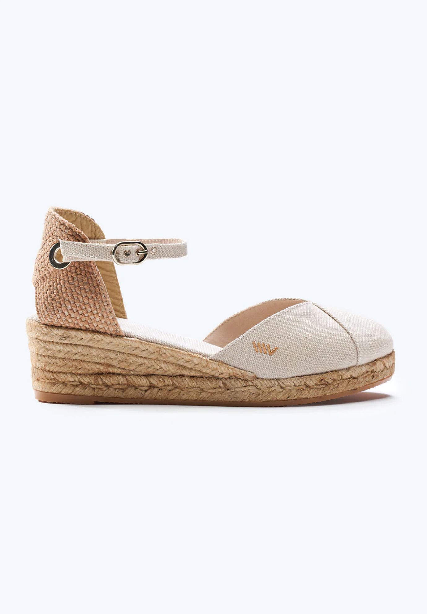 Pubol Canvas Espadrille Wedges, Beige / Beige, hi-res image number 0