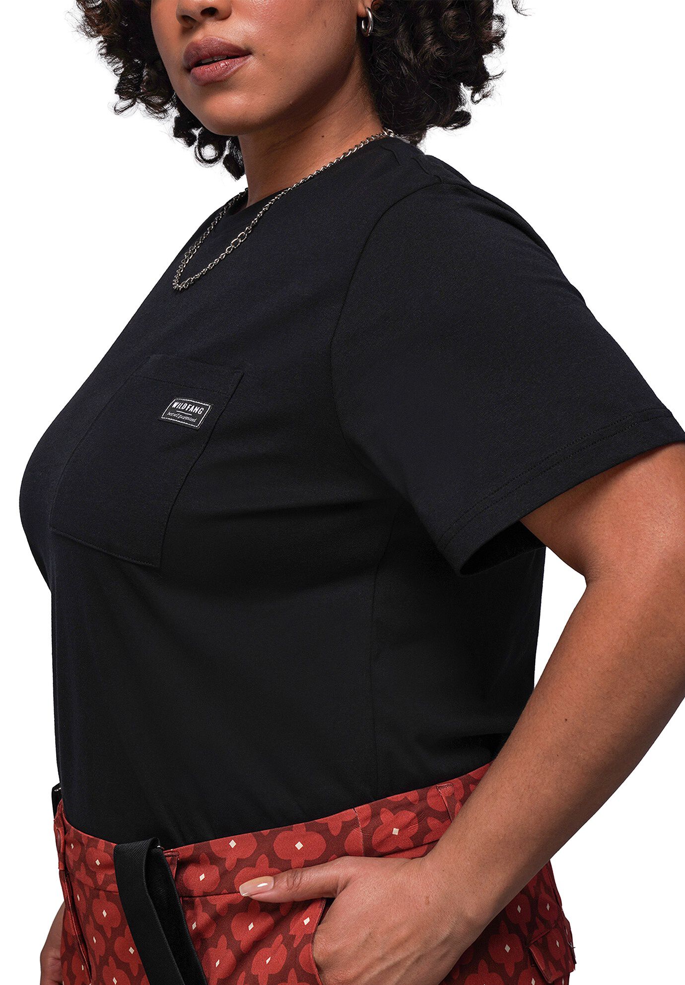 The Everyday Pocket Tee, BLACK / Black, alternate image number 1