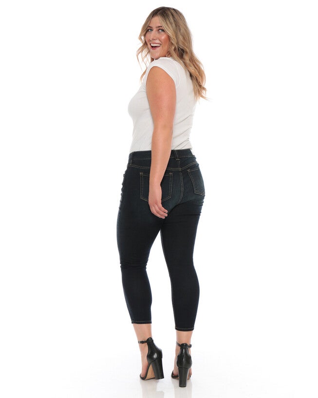 Ankle Slim Jegging, BLACK / Black, alternate image number 3
