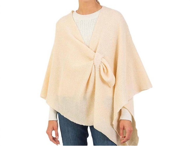 POLYESTER WRAP IN CREAM, Cream / Beige, hi-res image number null
