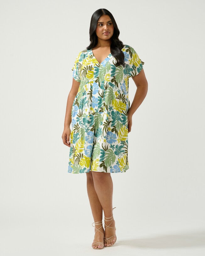 Antibes Dress, SkyCitron / Light Blue, alternate image number 4