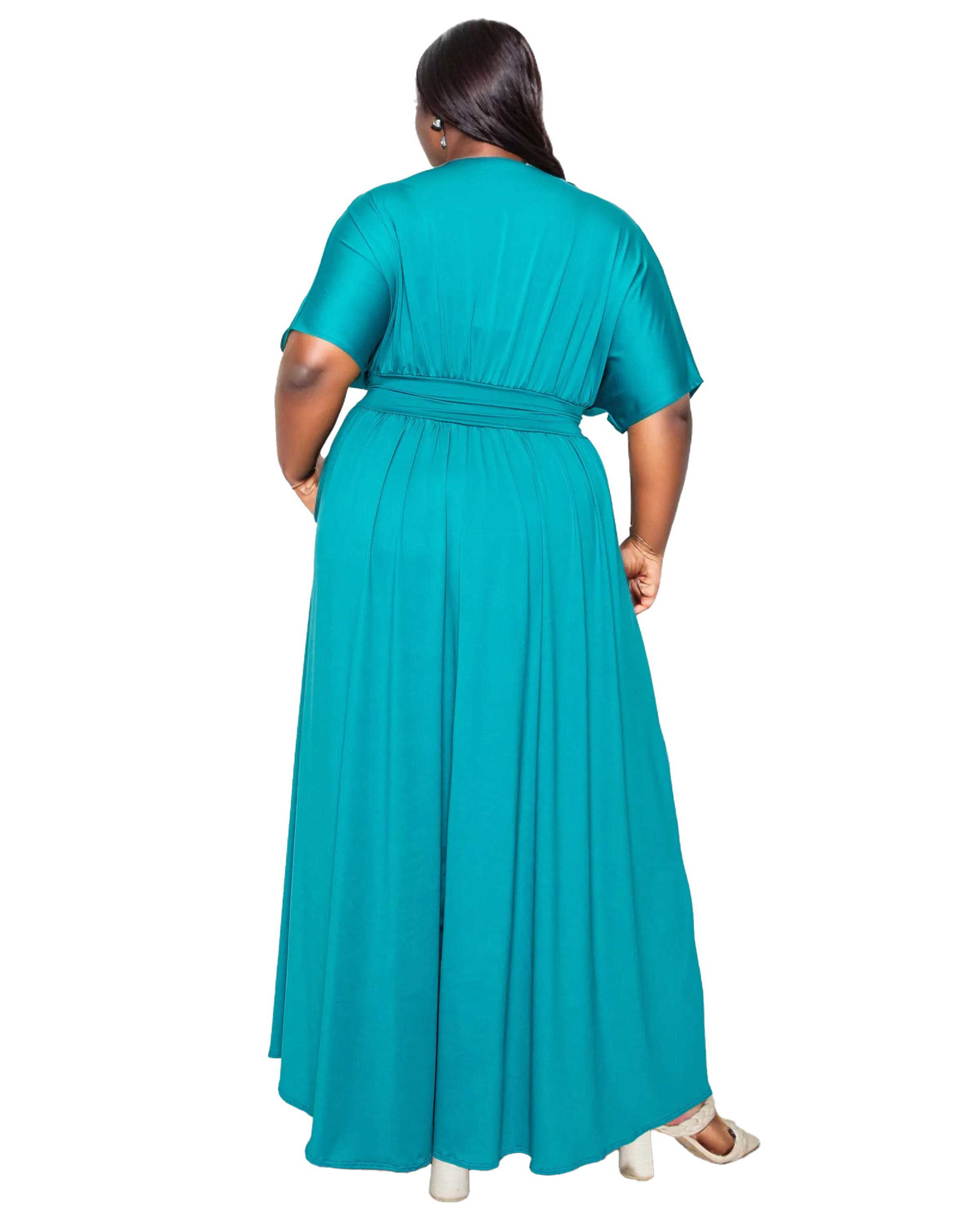 Raffi Pocket Empire Waist Maxi Dress, Jade / Turquoise, alternate image number 1