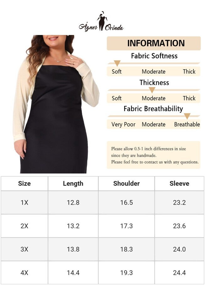 LONG SLEEVE SHEER BOLERO SHRUG MESH CROP CARDIGAN, Beige / Beige, alternate image number 1