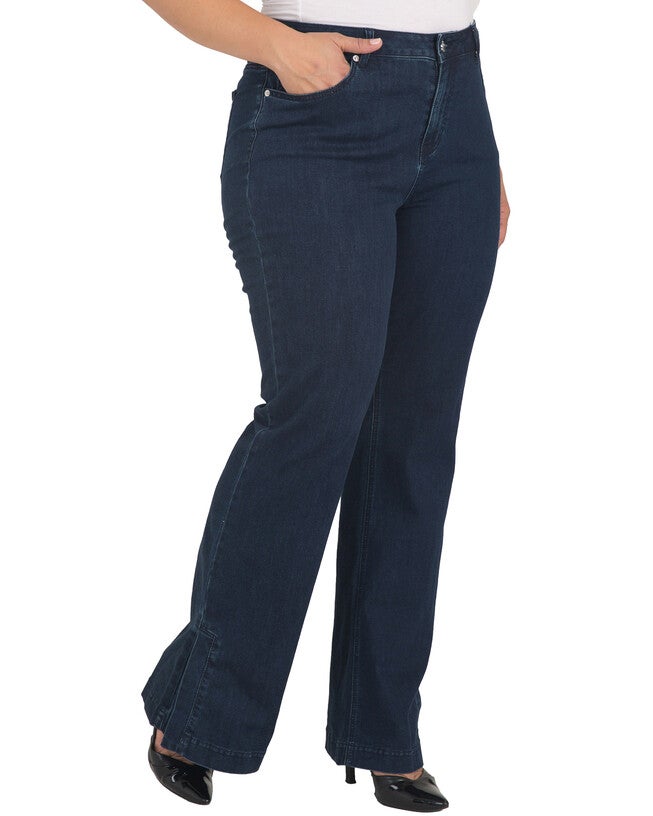 Standards & Practices High Waist Split Hem Flared Jeans, 3177DARKVIN / Dark Wash, alternate image number null