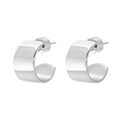 Mini .5" Skylar Hoops Silver