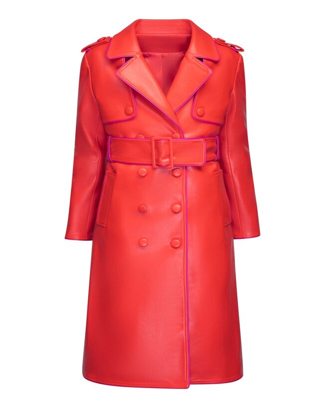 The Donna Trench Coat, Red / Red, hi-res image number 0