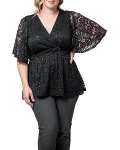 Stardust Sequin Lace Top