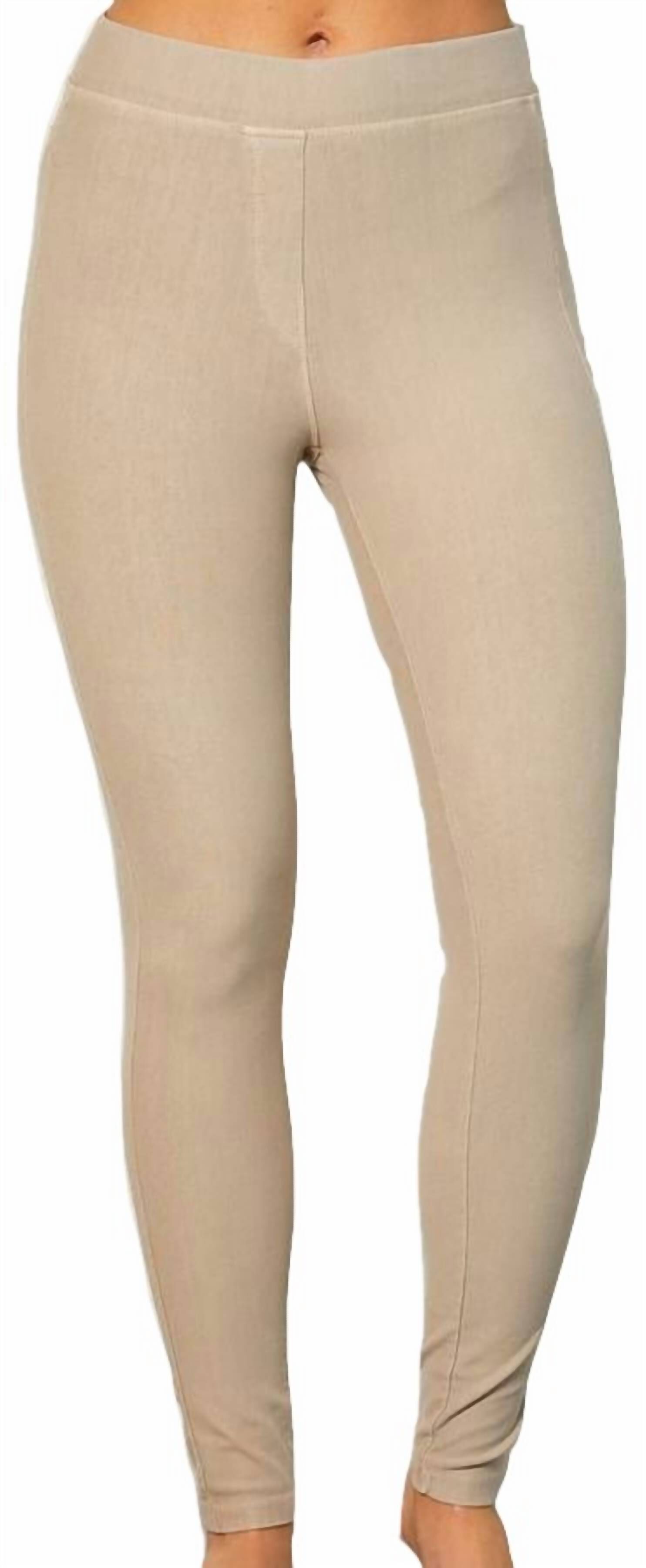 High Waisted Leggings In Sand, Sand / Beige, hi-res image number 0