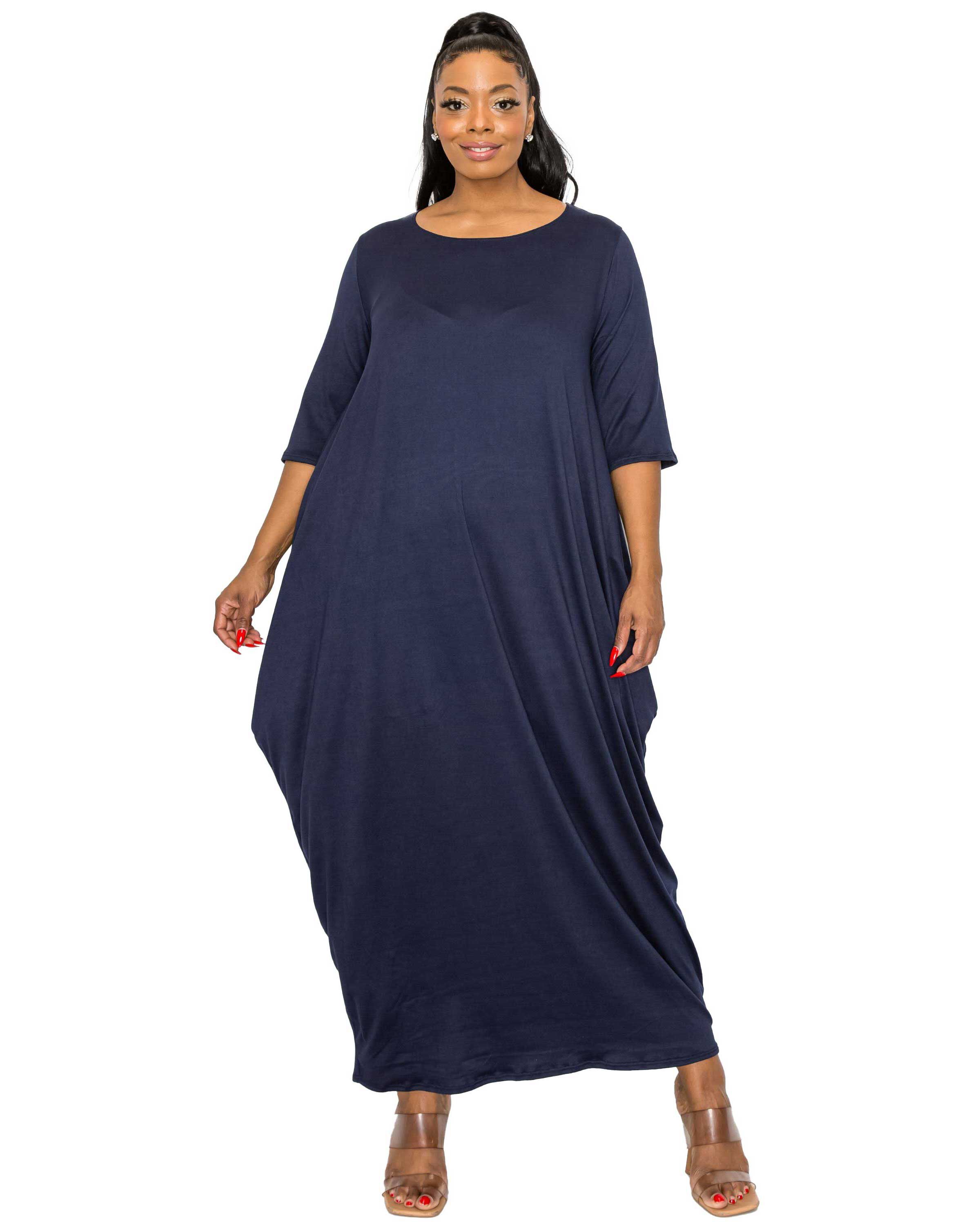 DIANA MAXI DRESS, Navy / Navy, hi-res image number 0