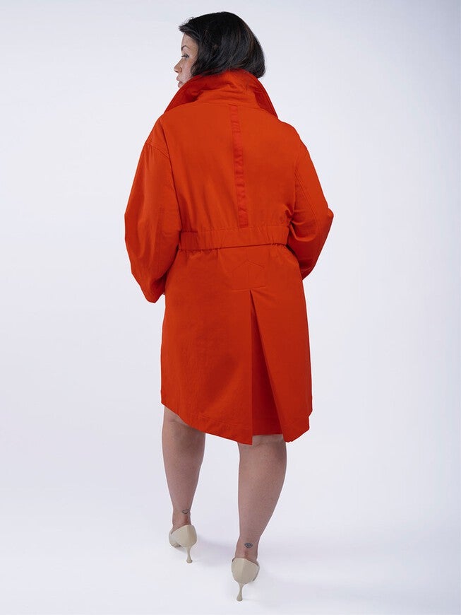 SEE ROSE GO WATER RESISTANT TRENCH COAT, Poppy / Red, alternate image number null
