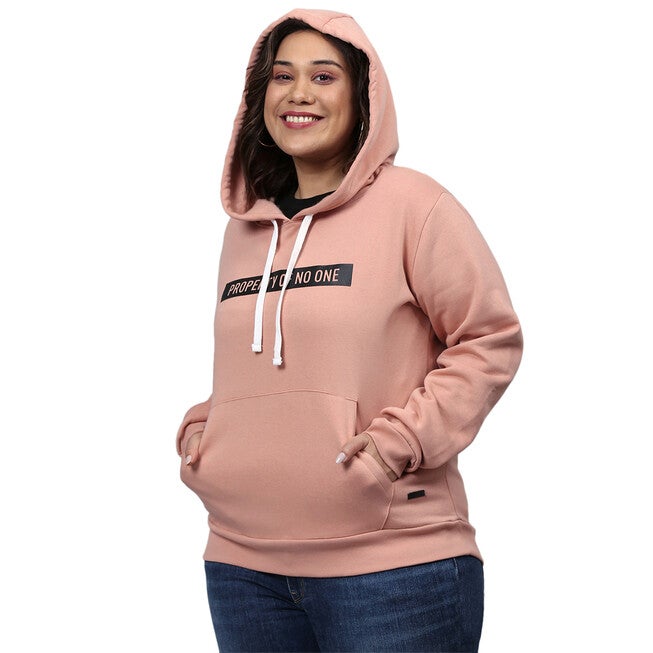 Printed Stylish Casual Sweatshirt, Pink / Pink, hi-res image number 0