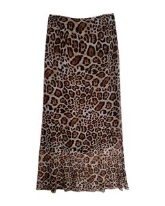 Mesh Leopard Maxi Skirt
