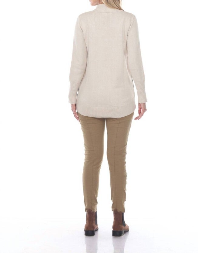 TRYING NEW PULLOVER IN PEBBLE, , alternate image number null