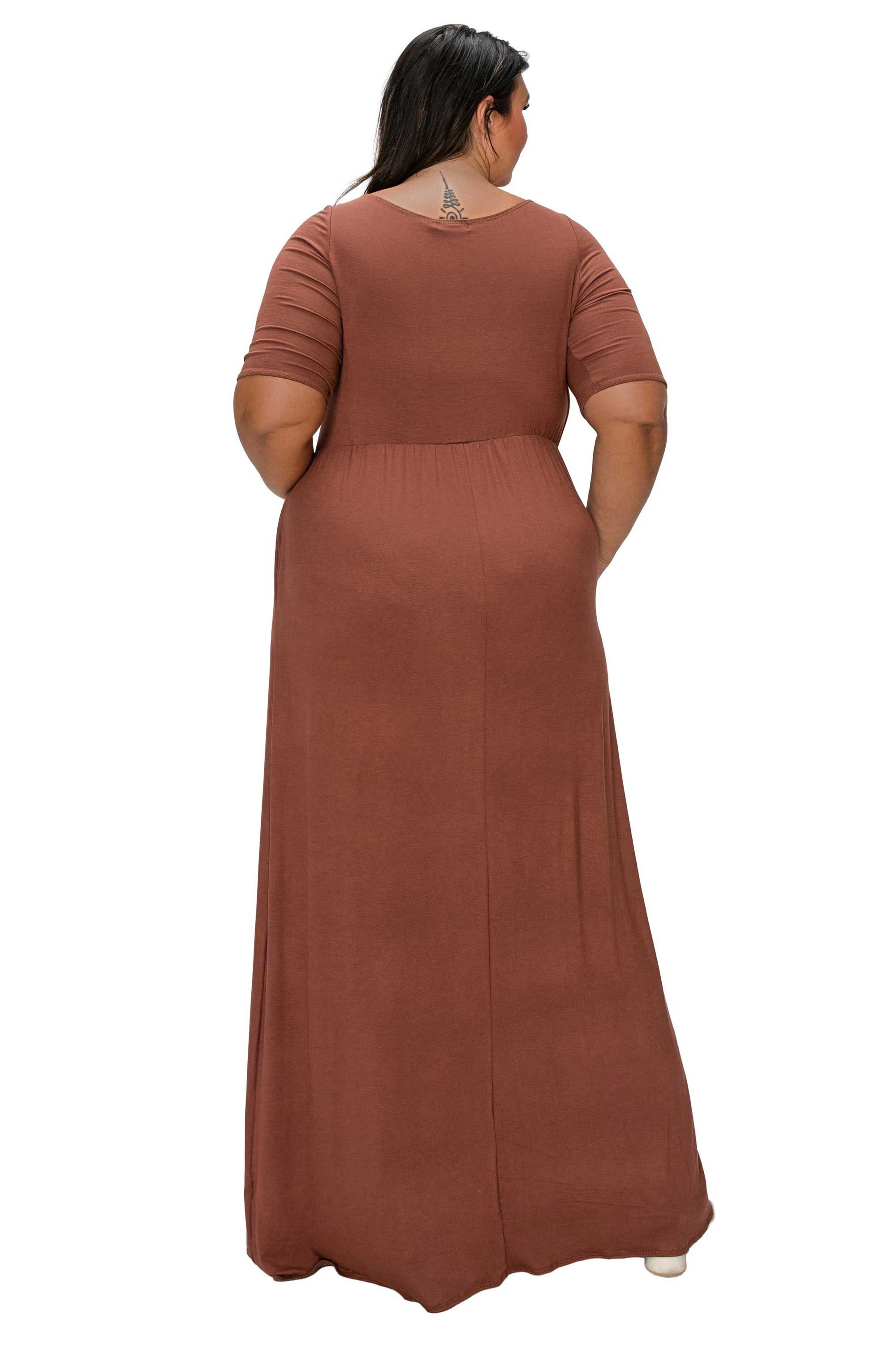 Eva Pocket Maxi Dress, Toffee / Brown, alternate image number 2
