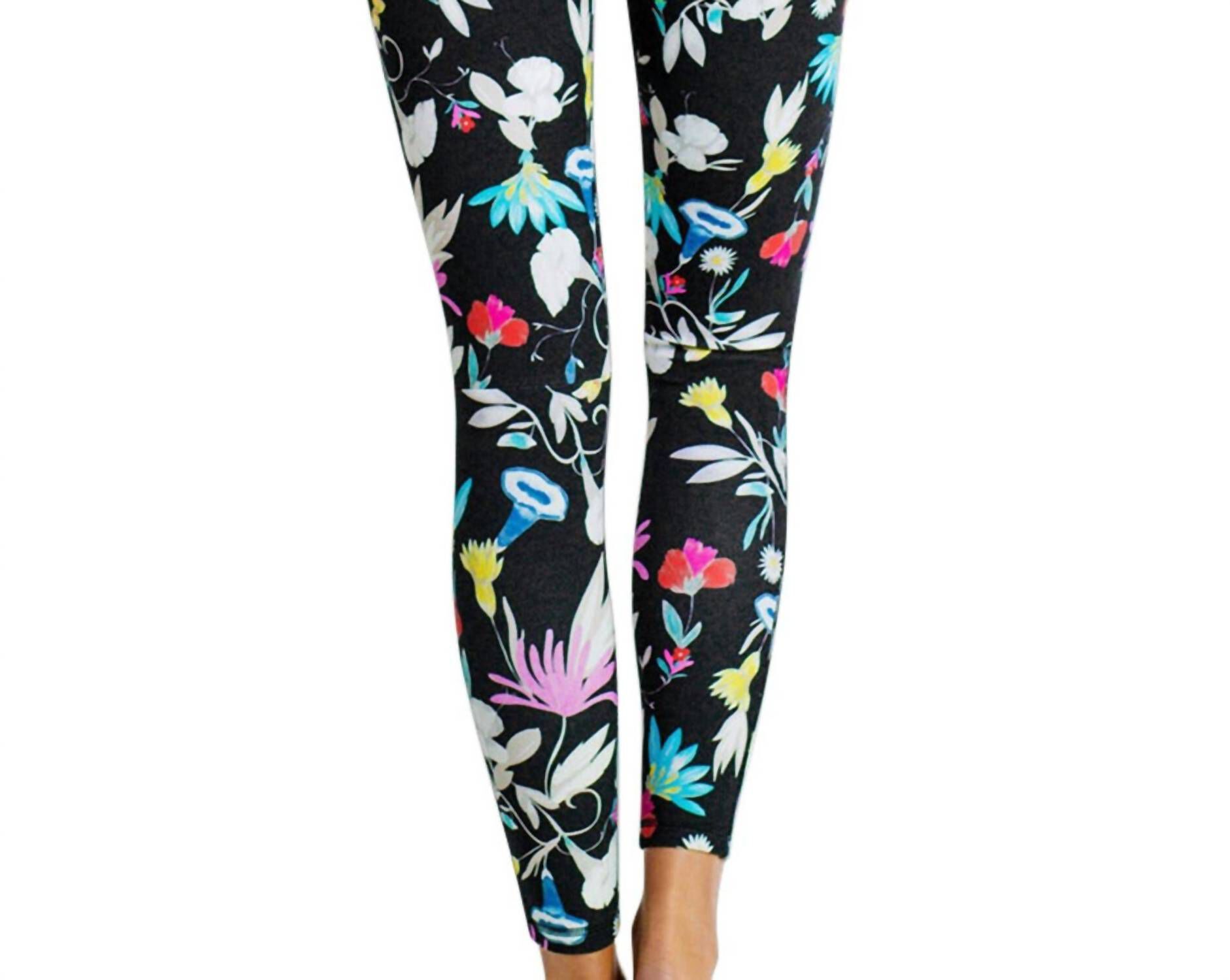 Scuba Legging, Sea Flower Festival Black / Black, alternate image number 1