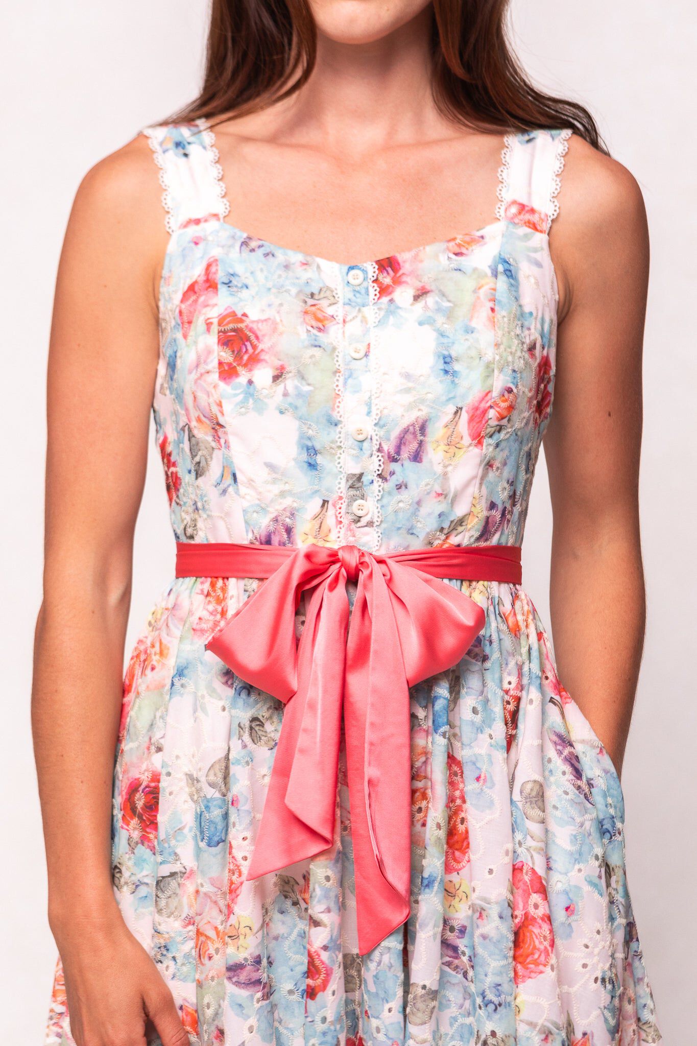 Penny Tank Midi Dress, Multicolor Floral / multi, alternate image number 1