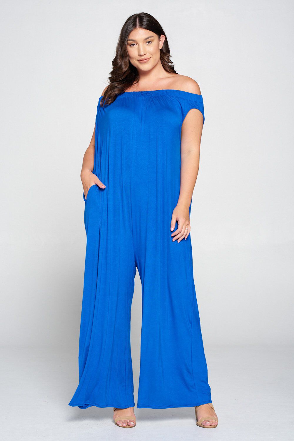 Olson Wide Leg Pocket Jumpsuit, Royal / Royal Blue, hi-res image number 0