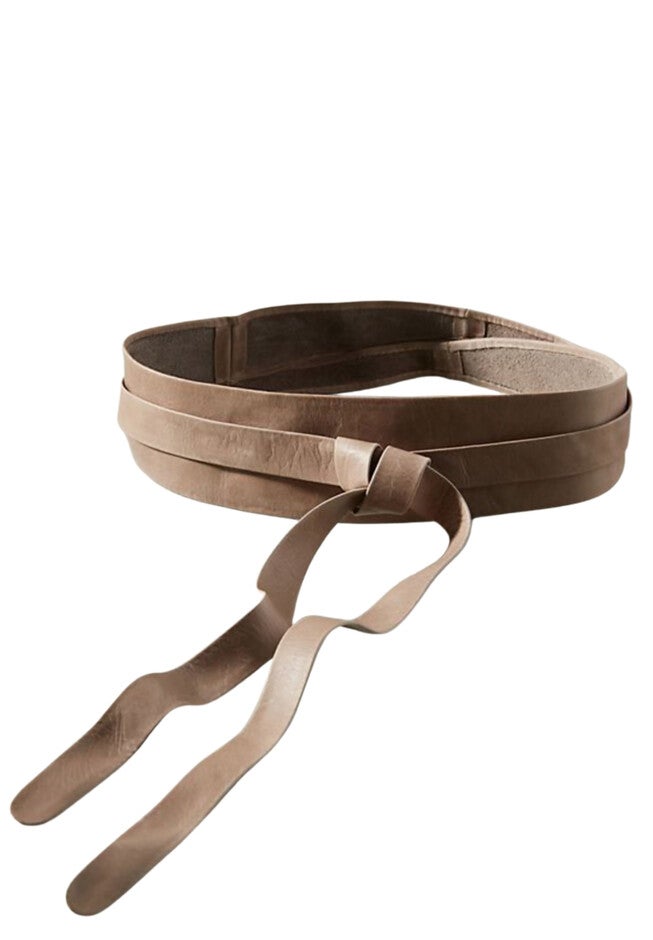 Classic Wrap Belt, Taupe / Taupe, alternate image number 2