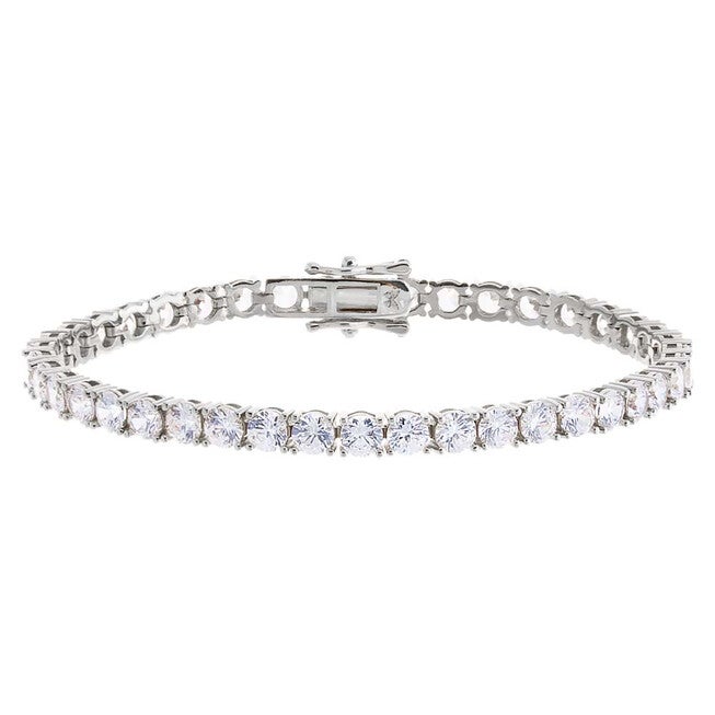 Classic Tennis Bracelet, Gold / Silver, hi-res image number null