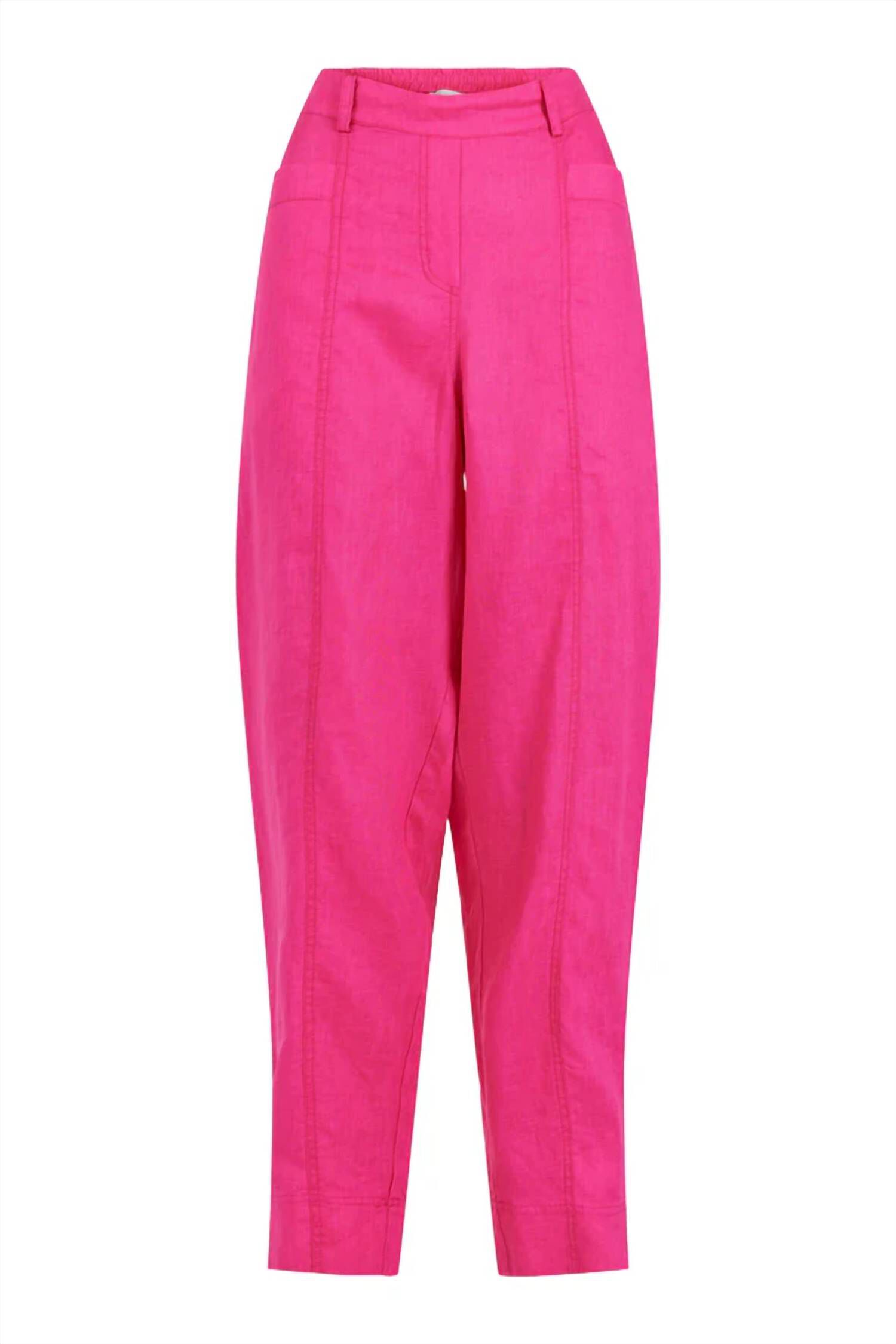 Linen Trousers, Raspberry Pink / Pink, hi-res image number 0
