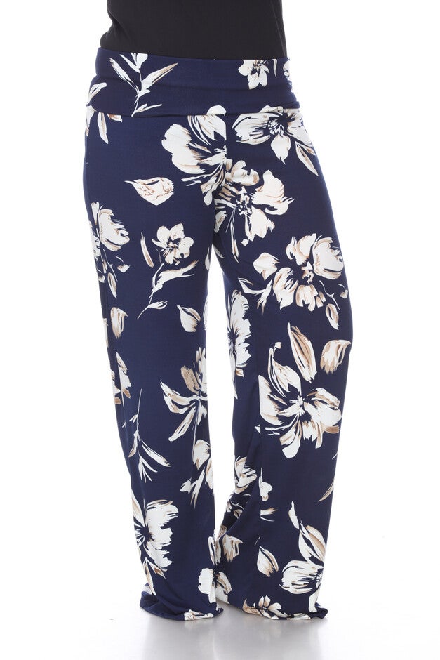 Flower Print Palazzo Pants, , alternate image number 7