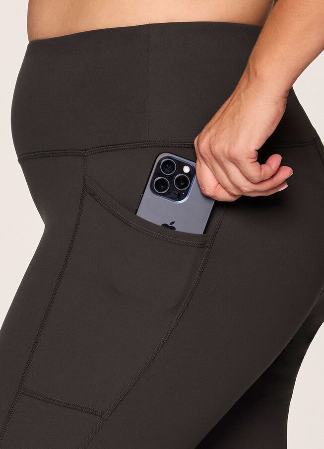 Plus Super Soft Ultra Hold Legging, Charcoal / Charcoal Grey, alternate image number 3