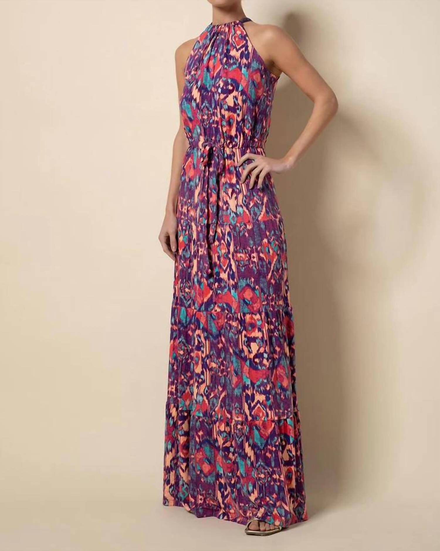 Autumn Maxi Dress - In Violet Imprint main image 1