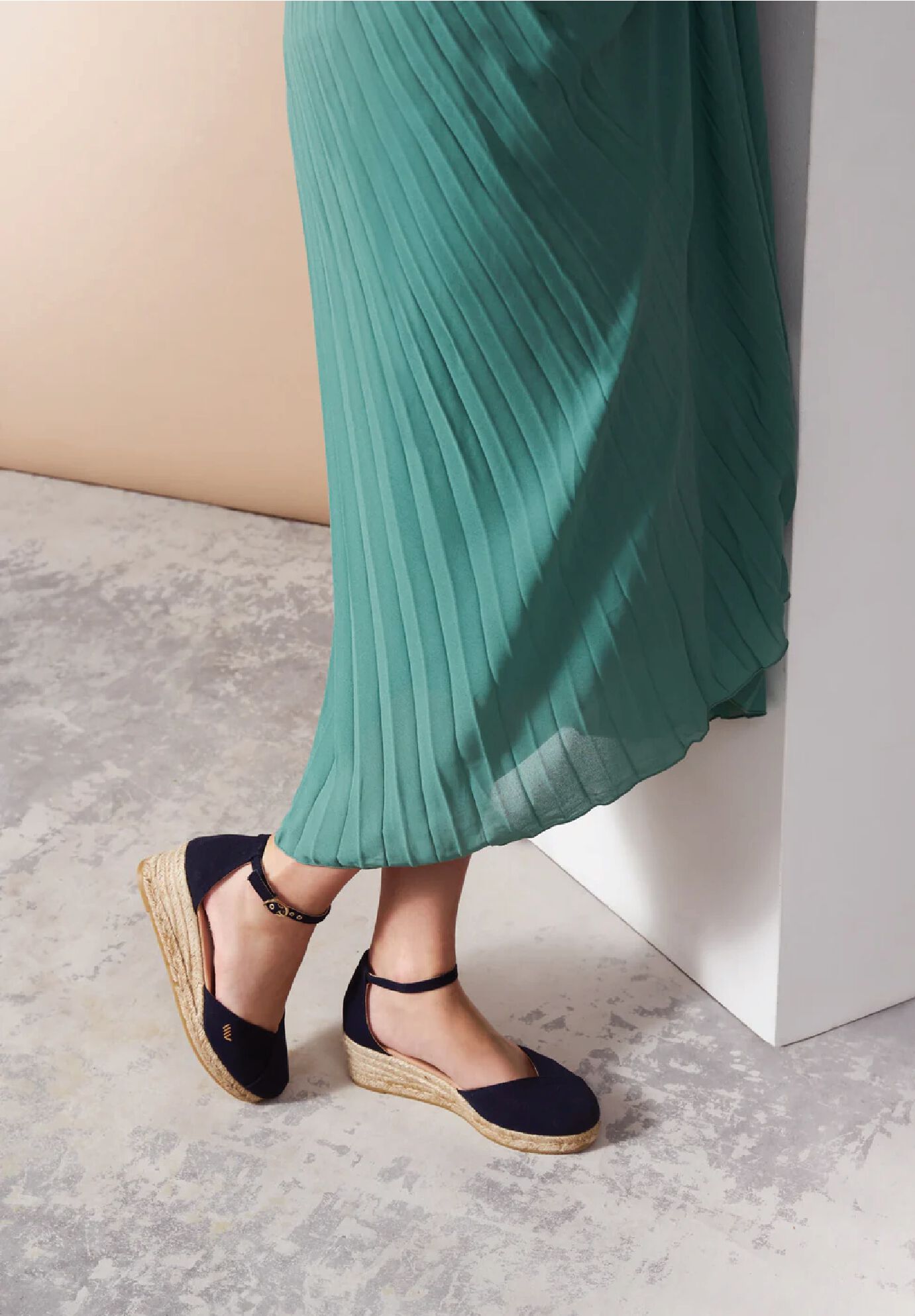 Formiga Canvas Espadrille Wedges, Navy / Navy, alternate image number 3