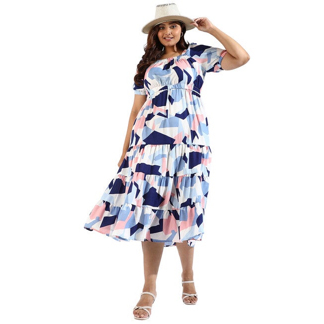 Women Graphic Design Casual Dresses, White / White, alternate image number null